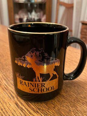 Vintage Rainier School Rehab Facility Buckley Washington Coffee Cup 12 ounces